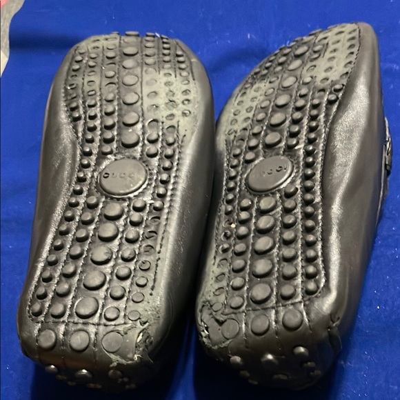 COPY - Gucci Black Leather Loafers Vintage - Picture 3 of 11